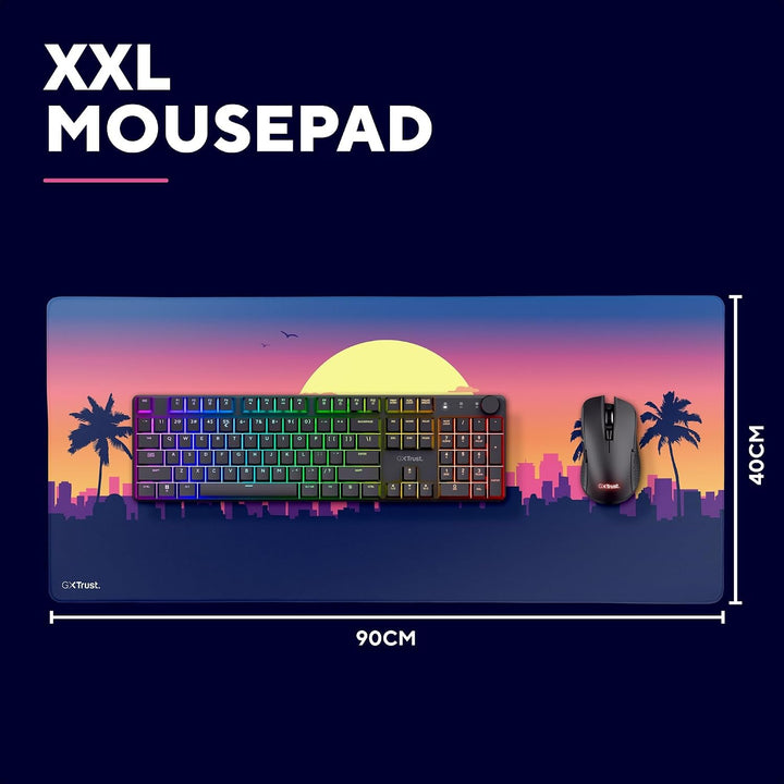 GXTrust Gaming Mauspad XXL 900 x 400mm, Miami Orange