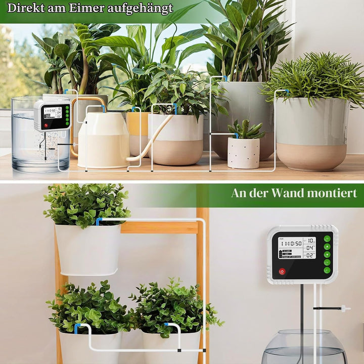 Automatische Bewässerung Indoor, Bewässerungssystem für 15 Pflanzen, Gewächshaus Bewässerung wiedera