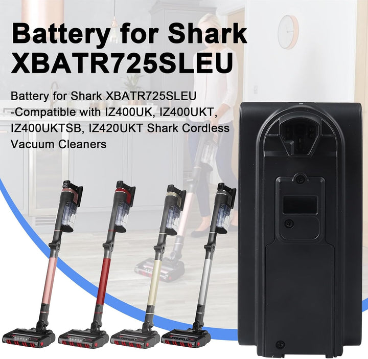 25,2 V 3500 mAh Ersatz-Lithium-Ionen-Akku für Shark XBATR725SLEU/XBATR725SL, Akku kompatibel mit kab