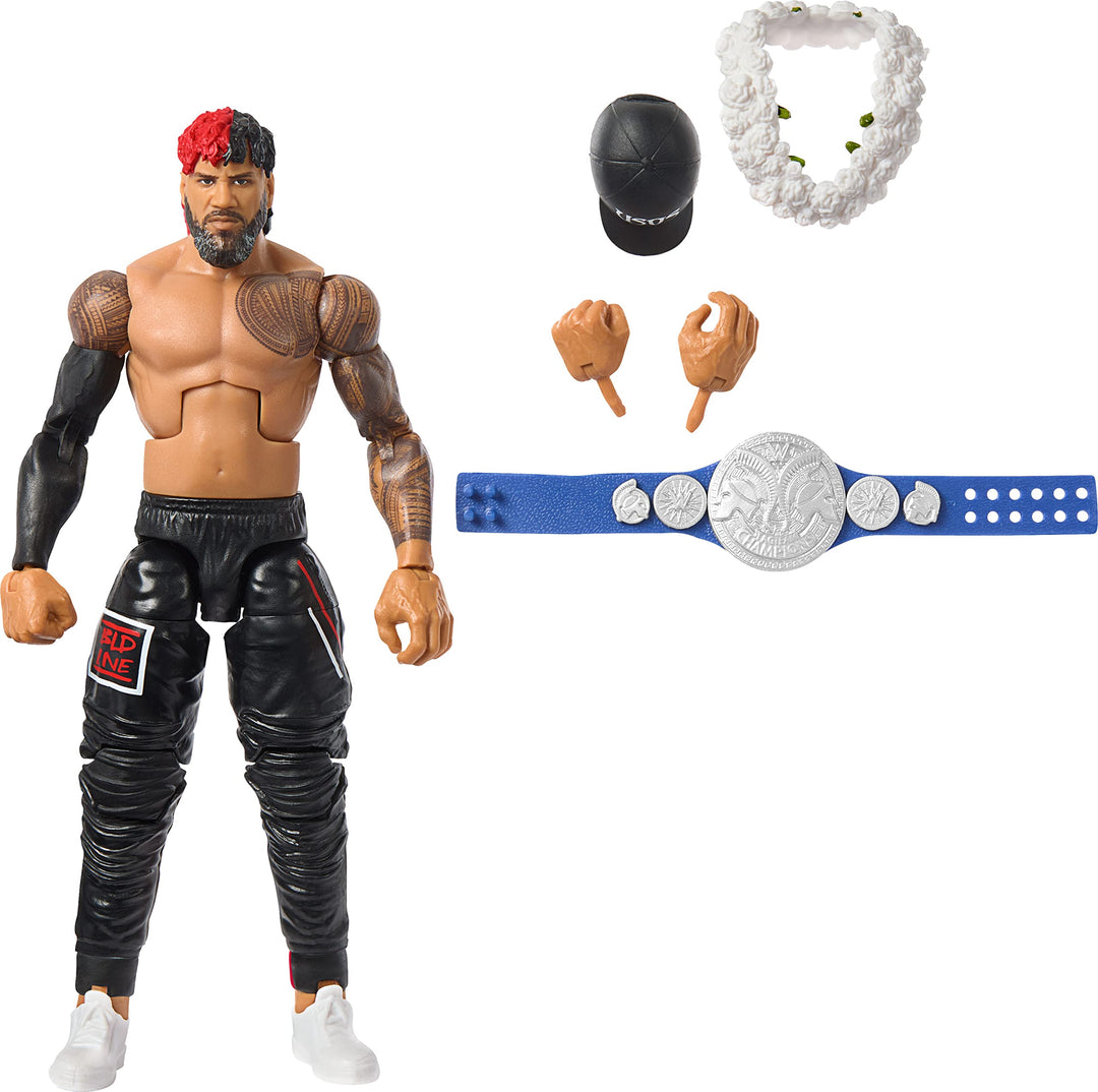 Mattel WWE Jimmy USO Top Picks Elite Collection Actionfigur, Artikulation & lebensechte Details, aus