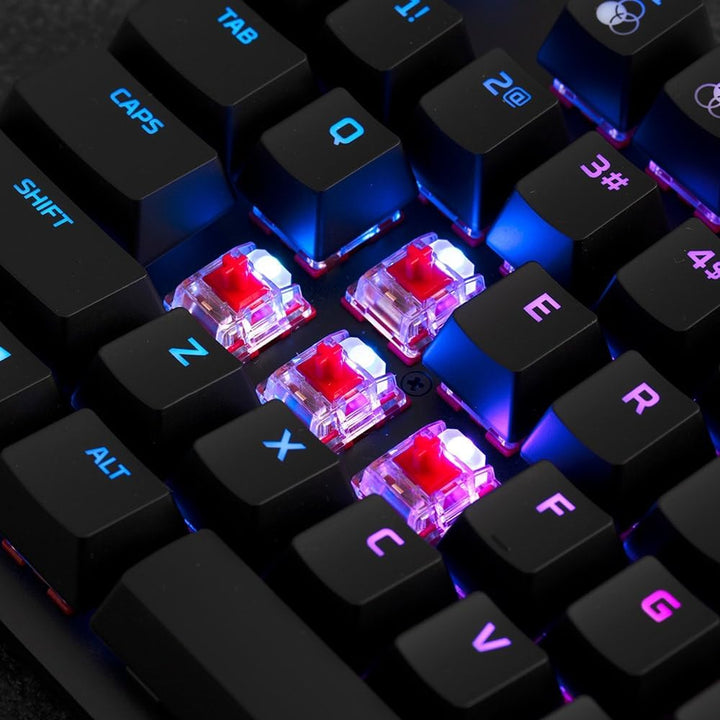 HyperX , USB-A, Alloy Origins Core – RGB Mechanische Gaming Tastatur, Tenkeyless, HyperX Red switche