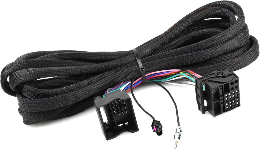 Quadlock Verlängerungskabel 6,5m kompatibel mit BMW 3 E46, 5 E39, X5 E53 (inkl. Antennenverlängerung
