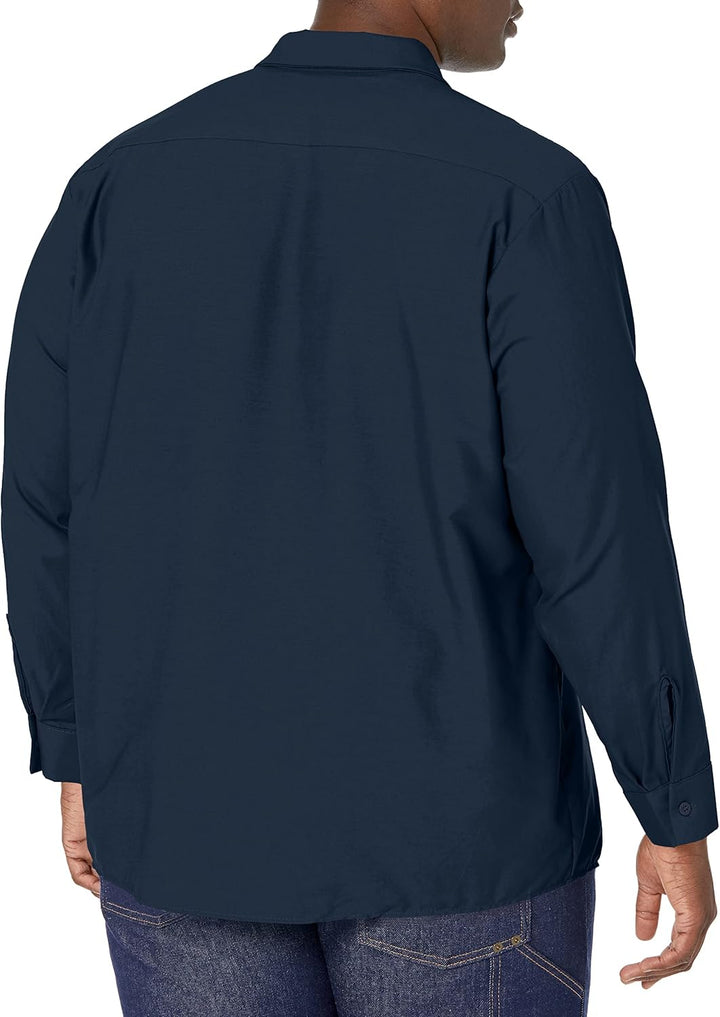 Red Kap Herren Industrial Work Shirt, Regular Fit, Long Sleeve Button-Down-Arbeitshemd S Marineblau,