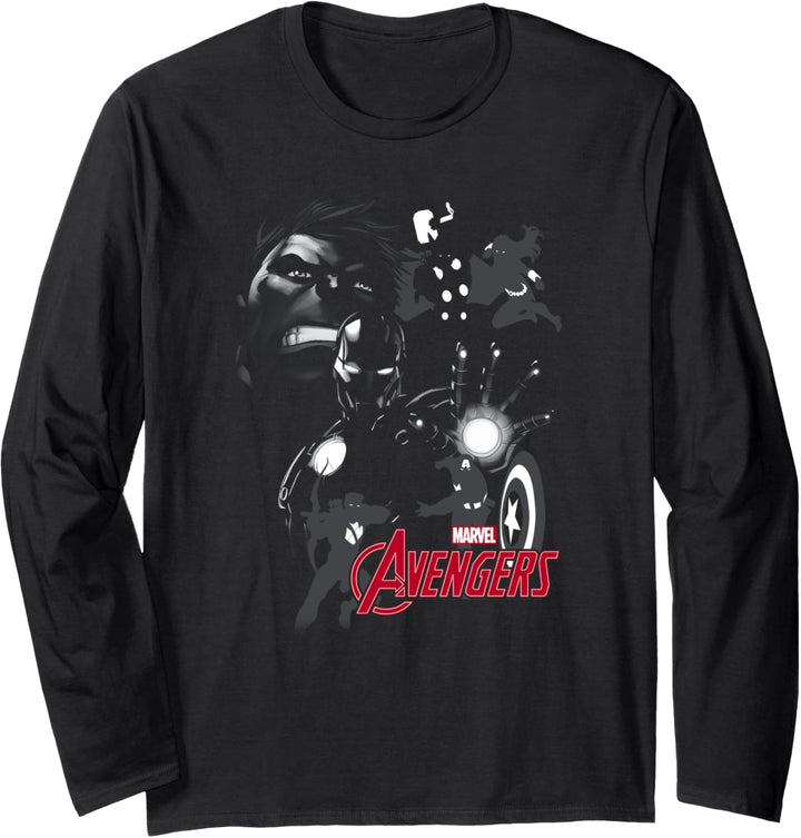 Marvel Avengers Assemble Shadow Heros Langarmshirt