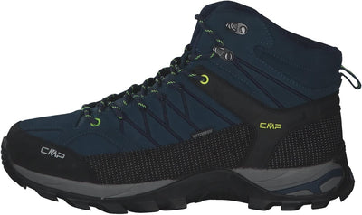 CMP Herren Rigel Mid Shoe Wp Trekking-& Wanderstiefel 47 EU Blue Ink Yellow Fluo, 47 EU Blue Ink Yel