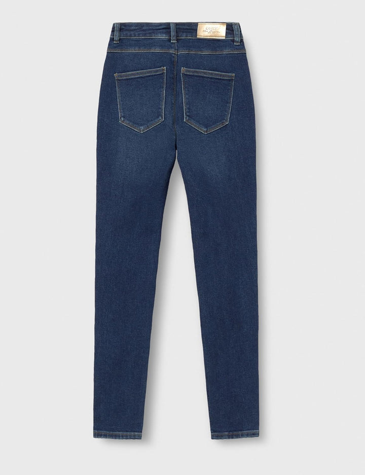 ONLY Female Skinny Jeans ONLBLUSH Mittlere Taille Skinny Fit Knöchellang Jeans 25W / 30L Dark Blue D