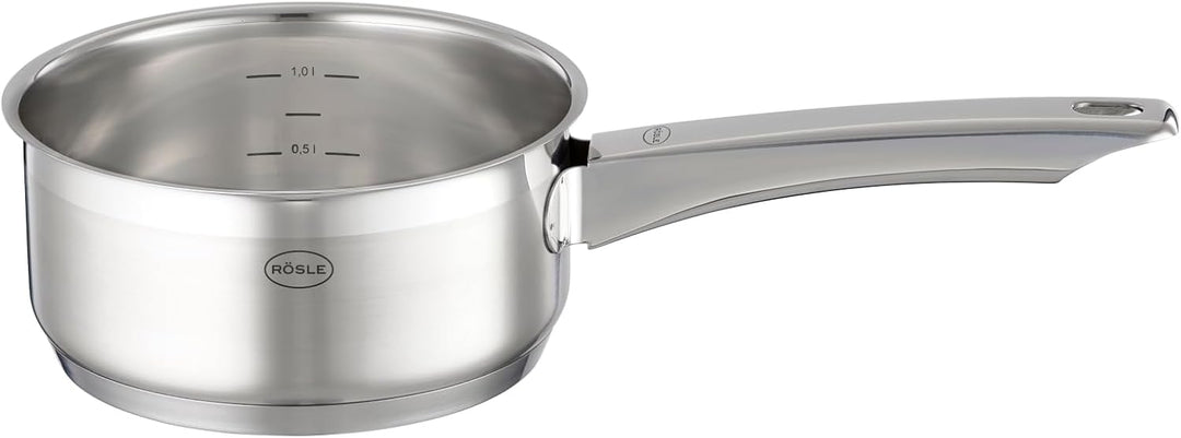 RÖSLE CHARM Topf-Set 4-tlg., hochwertiges Universaltopfset mit 3 Kochtöpfen und 1 Stielkasserolle, E