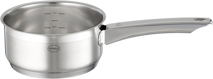 RÖSLE CHARM Topf-Set 4-tlg., hochwertiges Universaltopfset mit 3 Kochtöpfen und 1 Stielkasserolle, E