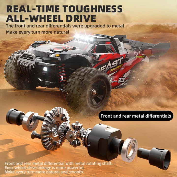 X-Verse SG118MAX 1:18 Ferngesteuertes Auto, 60KM/H RC Hohe Geschwindigkeit Wasserdichtes Offroad mit