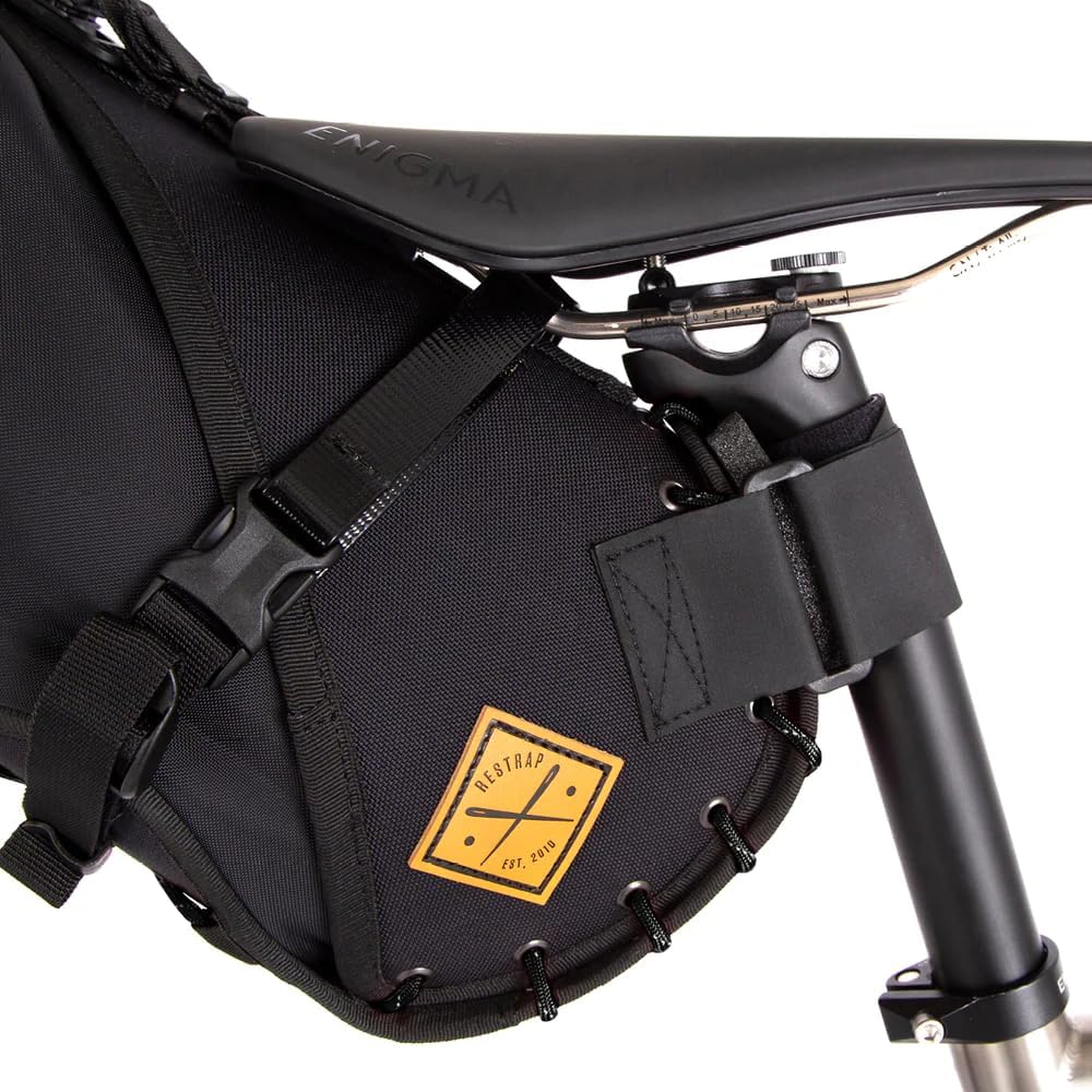 Restrap Big Sattelttasche mit Packsack Sattelholster 8 l Schwarz, 8 l Schwarz