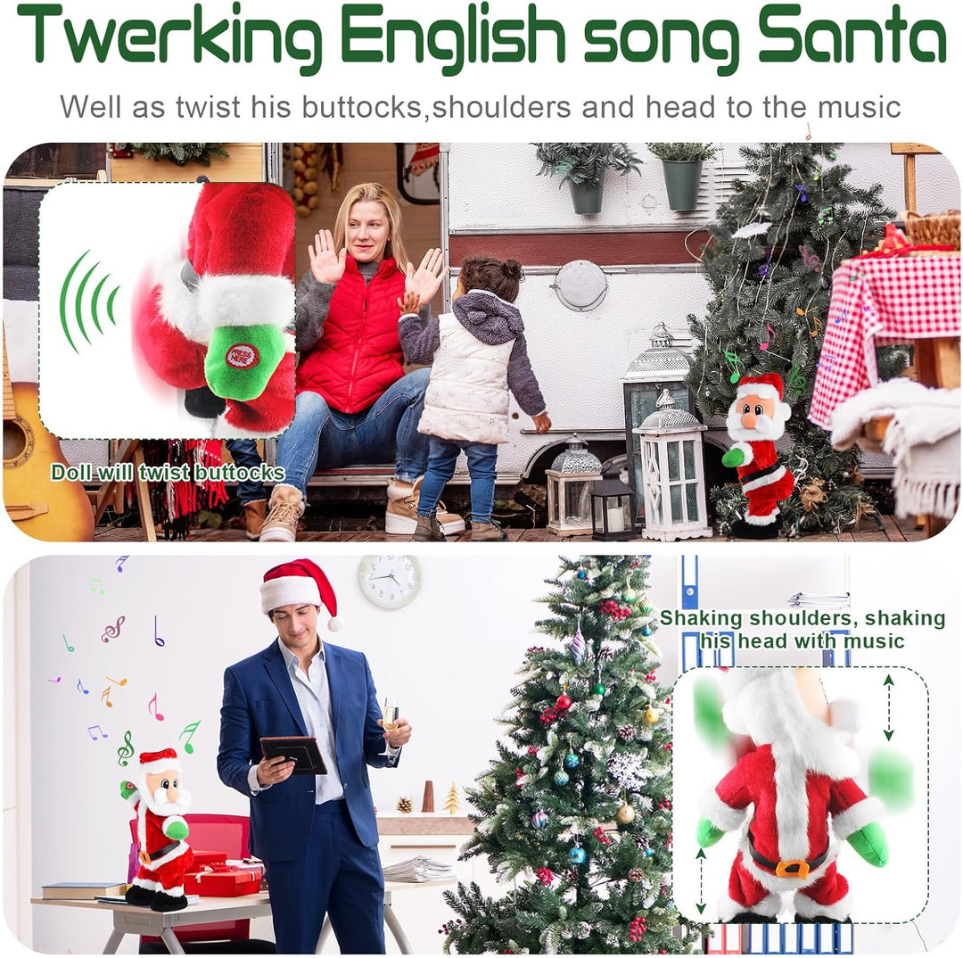 SdeNow Twerkender WeihnachtsmannHüftschüttelnder Tanzender Weihnachtsmann mit Musik singender und an