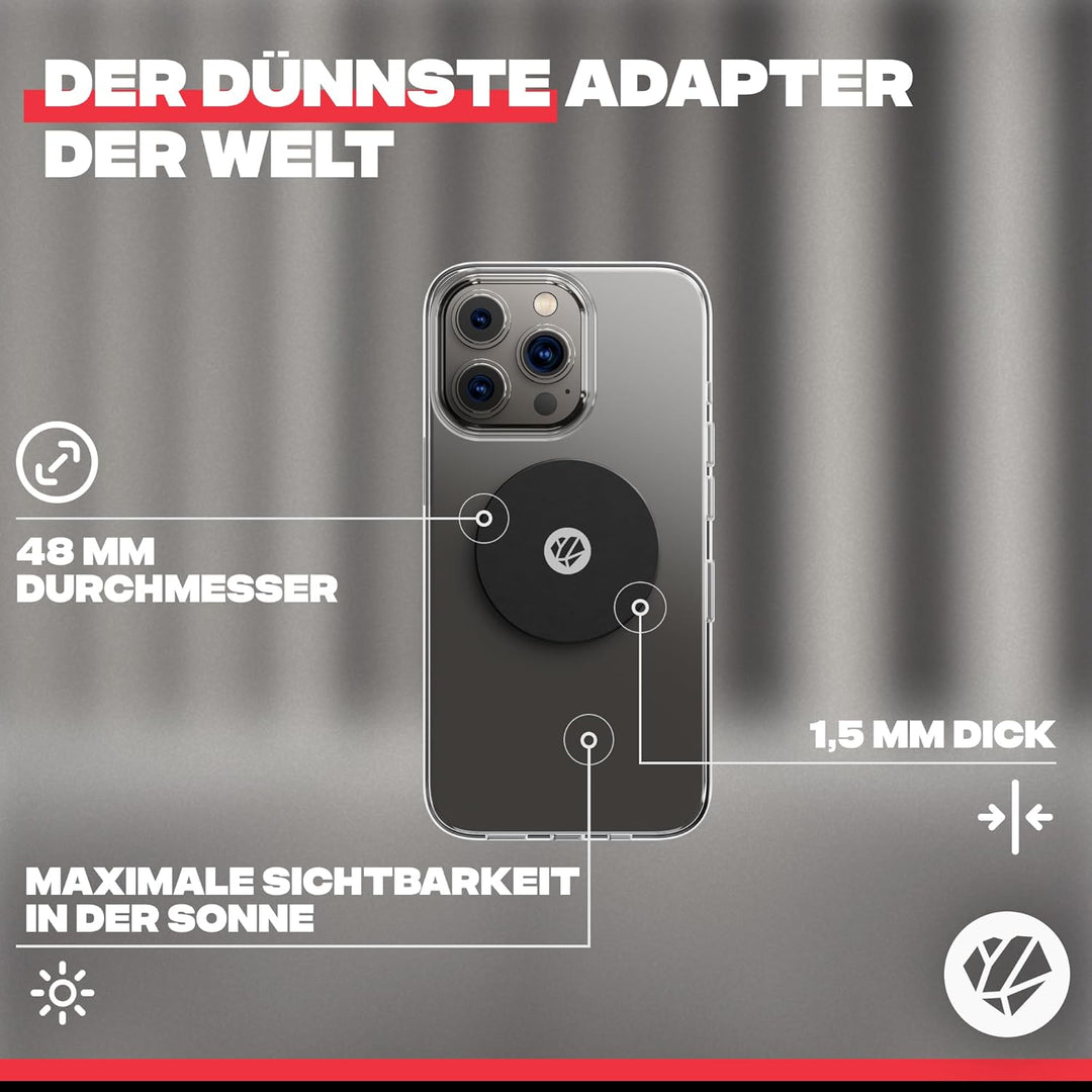 Shapeheart französische Innovation, magnetische Motorrad-Telefonhalterung mit extradünner, Metallpla