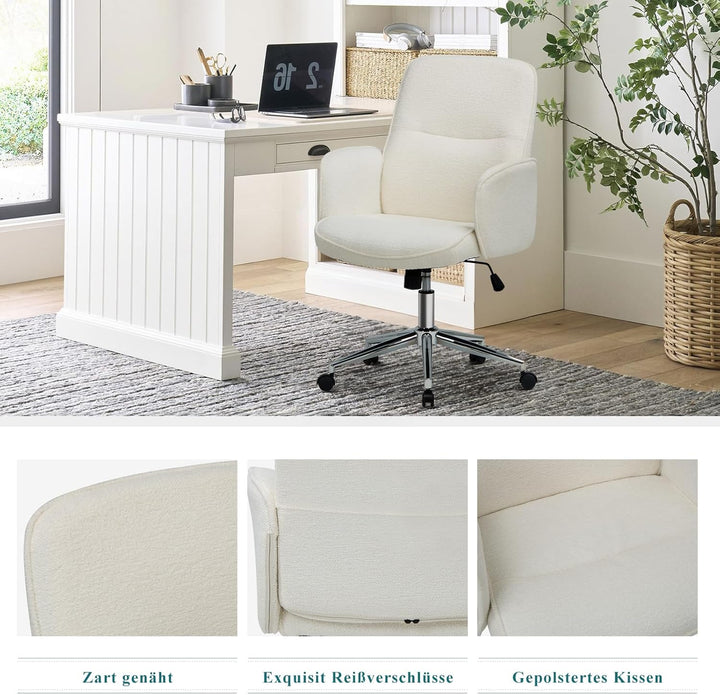 COLAMY High Back Shell-förmigen Bürostuhl, Moderne ergonomische Home Computer Schreibtischstuhl mit