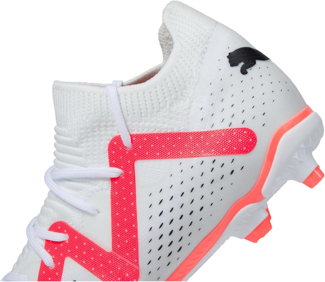 PUMA Unisex Kinder Future Match Fg/Ag JrFussballschuh 28 EU Puma White Puma Black Fire Orchid, 28 EU