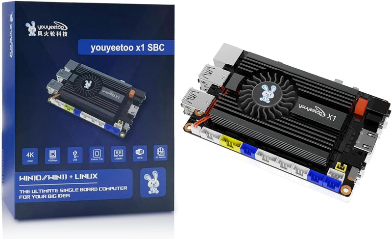 youyeetoo X1 – x86 Windows Einplatinencomputer – Intel 11th N5105 CPU Dualer 4K-Medienserver – Duale