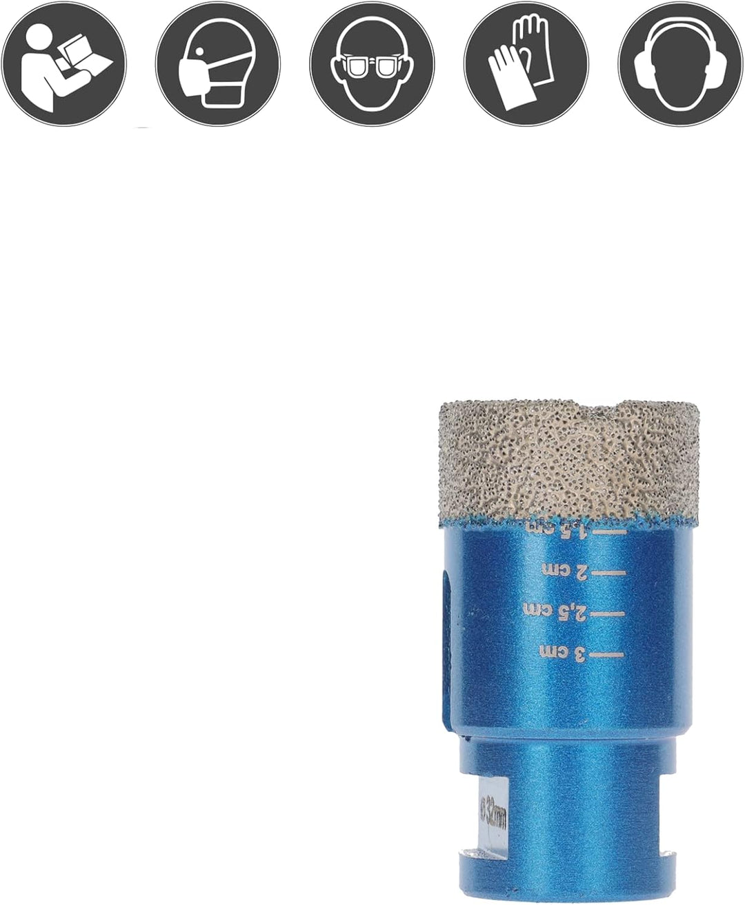 PRODIAMANT Diamant Fliesenbohrer 32 mm x M14 Fliese, Feinsteinzeug, Keramik für Winkelschleifer Prem