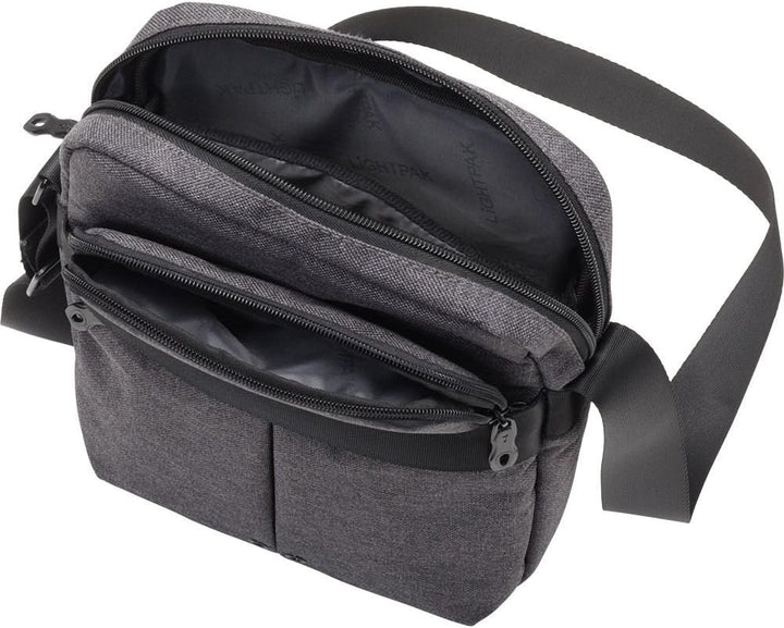 LIGHTPAK 46164 Umhängetasche Epsilon, Tragetasche mit Tablet PC-Fach, Verstellbarer Schultergurt, au
