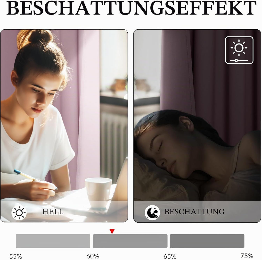Pony Dance Kinderzimmer Gardinen Kurz Küchengardinen Hellpink Thermovorhang gegen Kälte Blickdichte