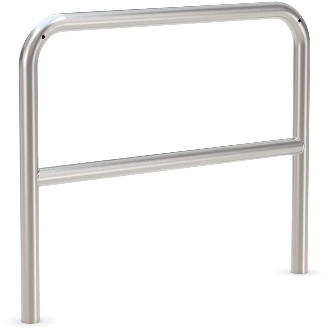 Anlehnbügel 9210 E | mit Knierohr, 1000mm, Edelstahl, zum Einbetonieren | für 2 Fahrräder | Standsic