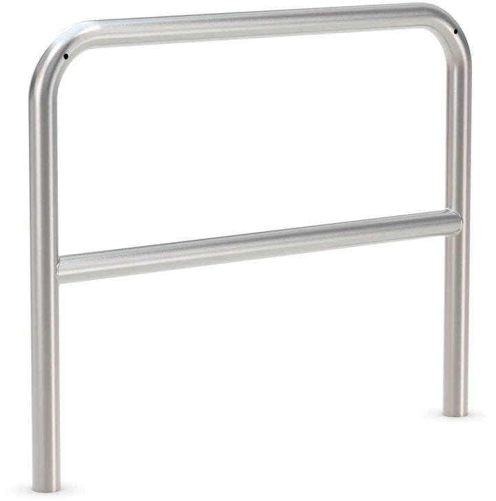 Anlehnbügel 9210 E | mit Knierohr, 1000mm, Edelstahl, zum Einbetonieren | für 2 Fahrräder | Standsic
