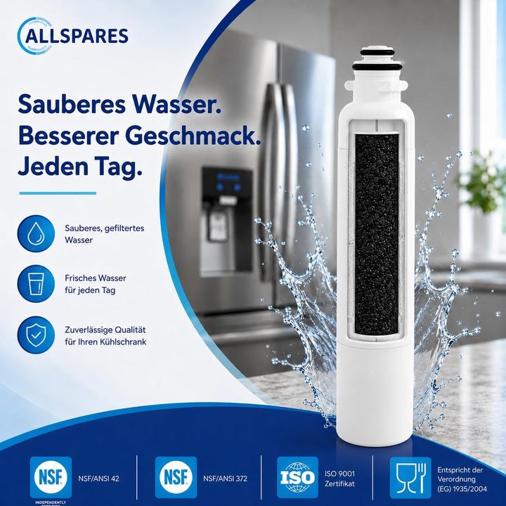 AllSpares Wasserfilter für Kühlschrank Ultra Clarity Pro geeignet für Bosch Siemens Neff 11032518 /