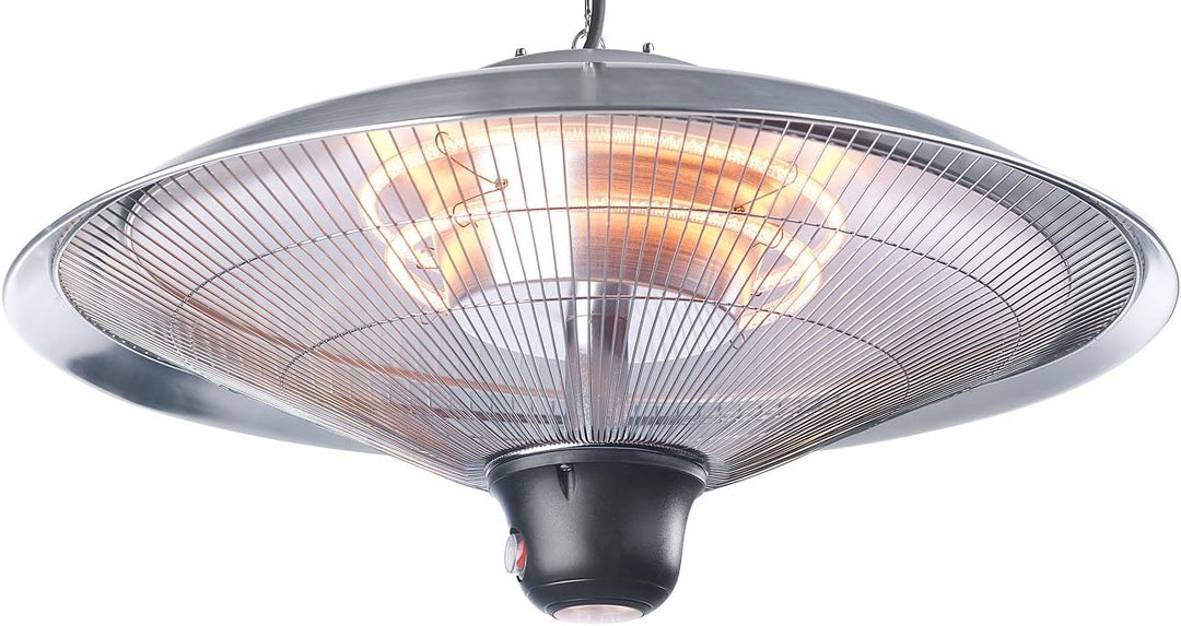 Semptec Urban Survival Technology Deckenheizstrahler: IR-Decken-Heizstrahler mit LED-Licht, Fernbedi