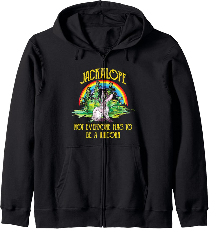Jackalope Not Everyone Has To Be A Unicorn Rainbow Camping Kapuzenjacke