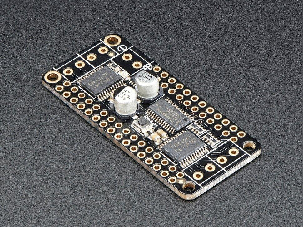 Adafruit DC Motor + Stepper FeatherWing Add-on For All Feather Boards [ADA2927]