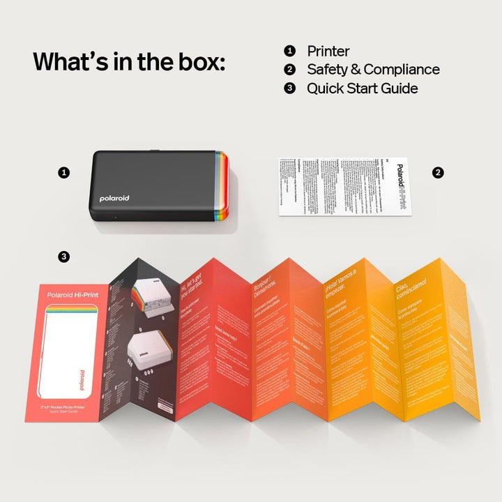 Polaroid Hi-Print - 2nd Generation - Bluetooth-verbundener 2x3 Pocket Photo- und Dye-Sub-Drucker - S