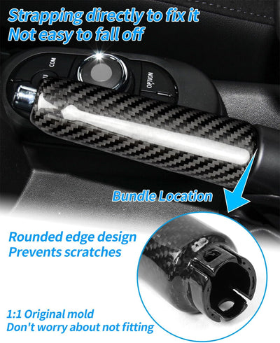 Carbon Fiber Auto Handbremse Abdeckung Griff Griff Hebel Trim für Mini Cooper F55 Hardtop F57 F56 Ha