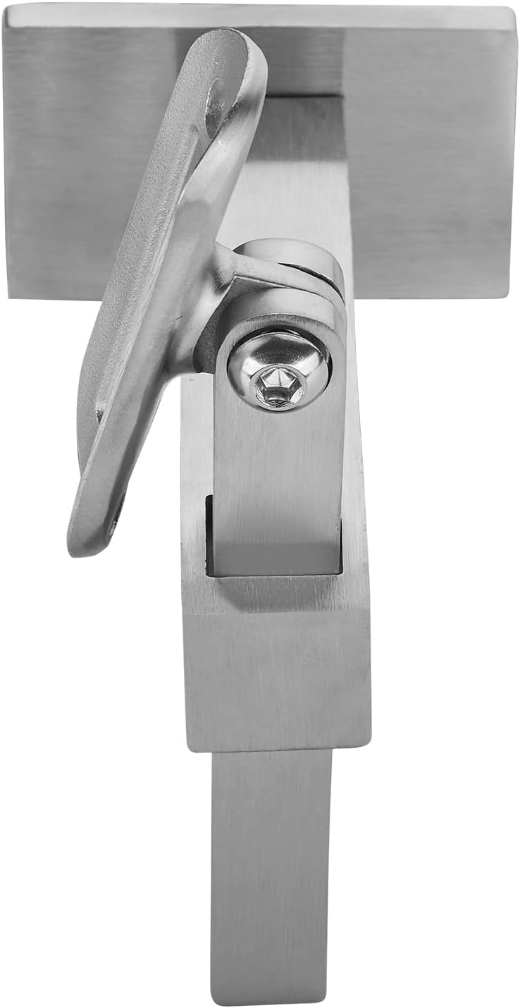5 x Edelstahl Handlaufhalter eckig höhen- und neigungsverstellbar für Rohr-Ø 42,4 x 2,0 mm Rund Pfos