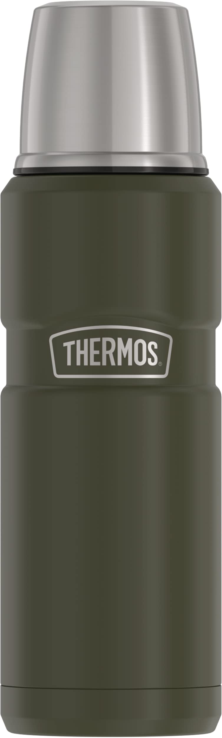 THERMOS SK2000AGTRI4 Stainless King Compact Bottle Edelstahl-Flasche, Mattgrün, Mattgrün