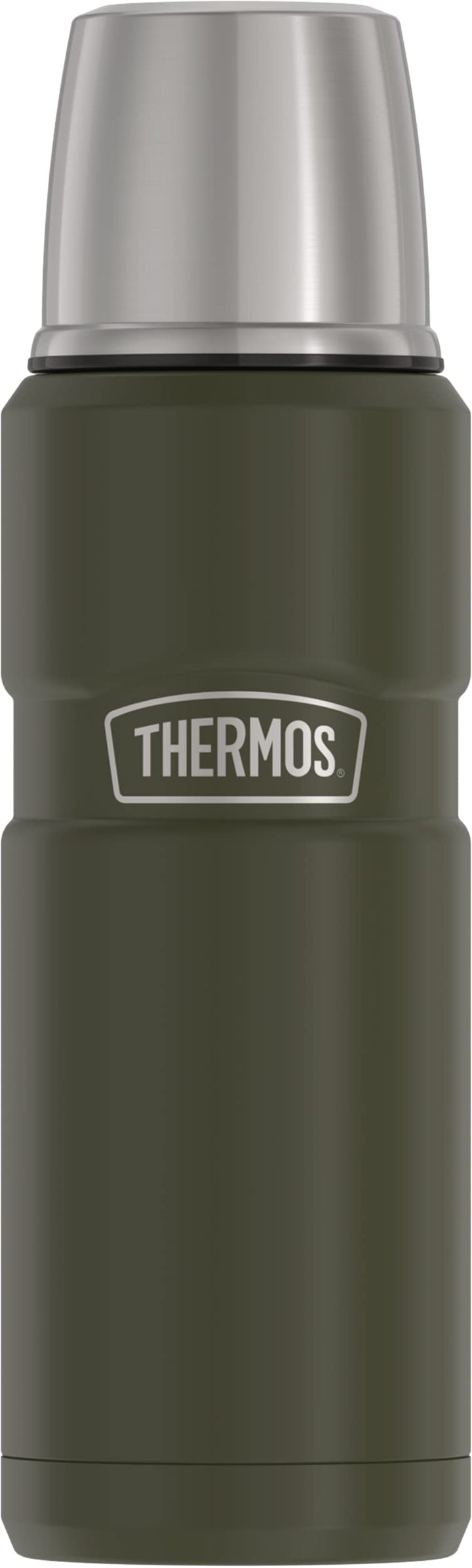 THERMOS SK2000AGTRI4 Stainless King Compact Bottle Edelstahl-Flasche, Mattgrün, Mattgrün