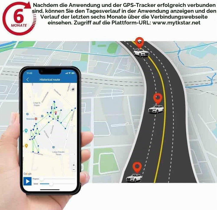 TKMARS 4G Auto GPS Tracker GPS Tracker Ohne ABO 7800mah mit Kostenloser App, Tropfenalarm TK915 4G 7