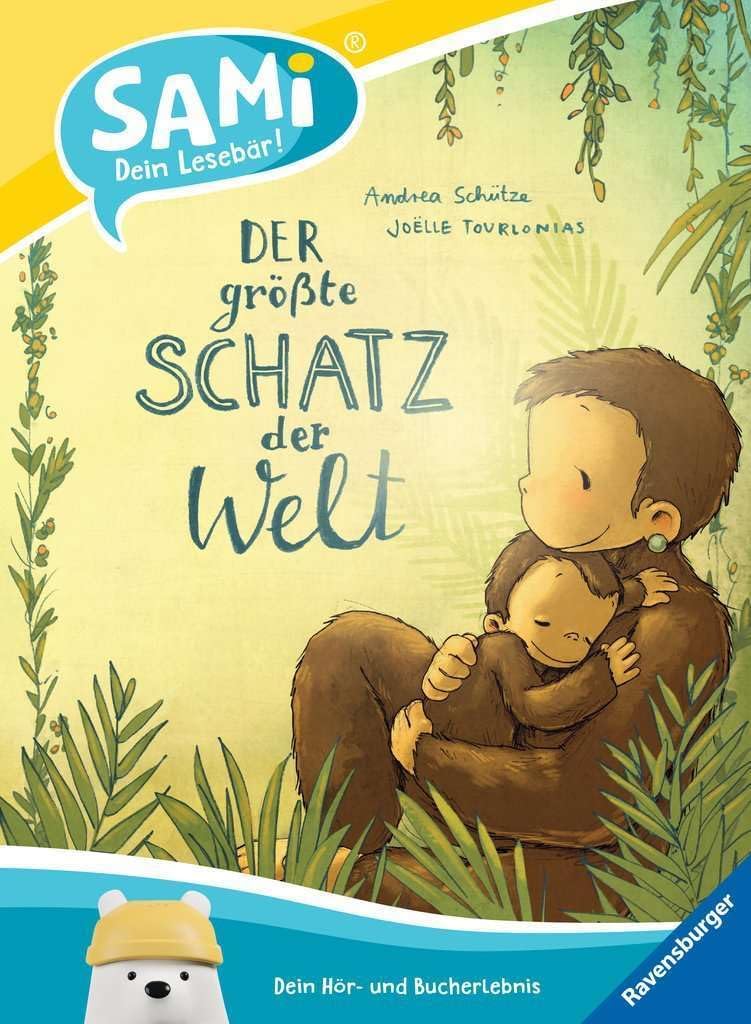 Ravensburger 00096 - SAMi, dein Lesebär, Starter-Set - Der grösste Schatz der Welt, für Kinder, Mitt