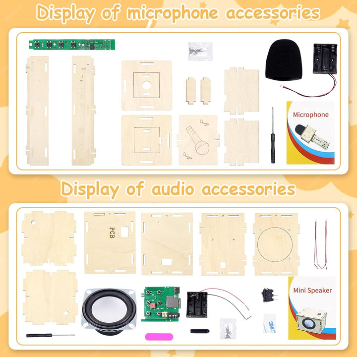 DIY Bluetooth Lautsprecher und Mikrofon Set, Elektronik Bausatz, Bluetooth Lautsprecher Bausatz, Hol