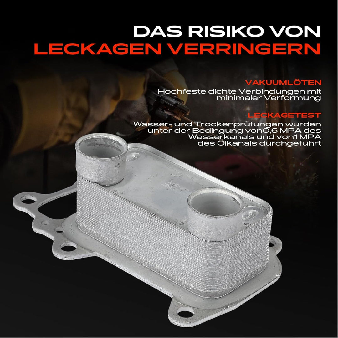 Frankberg Ölkühler Motoröl für E81 E87 E88 E82 118d 120d E90 E93 E92 320d E91 316d E60 E61 520d X1 E