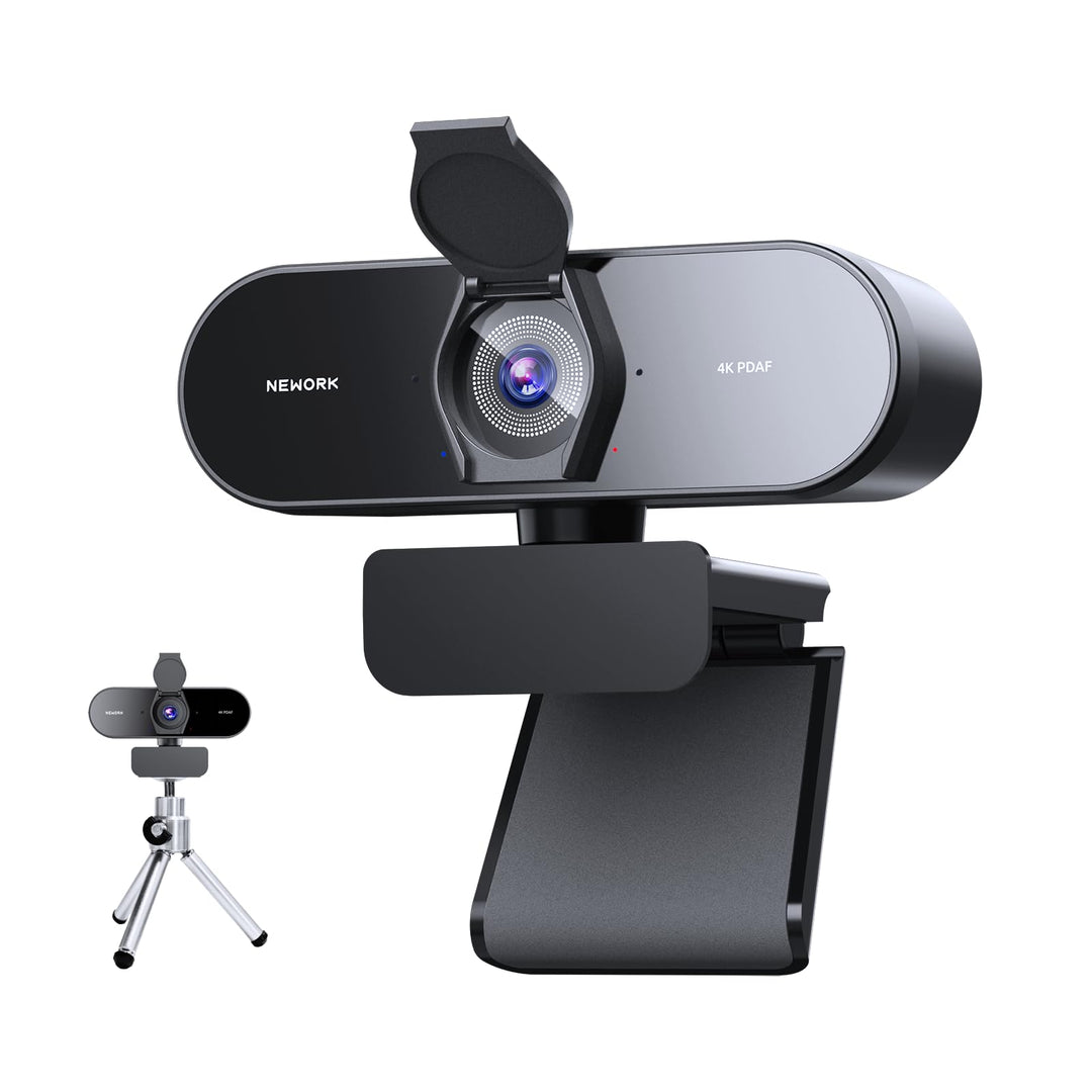 4K Webcam Mit PDAF & CDAF Dual-Autofokus, Ultra HD 4K, 2 Rauschunterdrückungs-Mikrofone, Automatisch