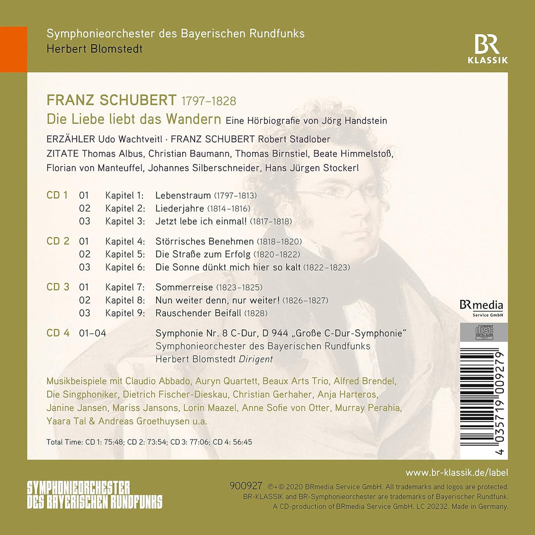 Schubert: Die Liebe liebt das Wandern - Eine Hörbiografie, Audio-CD
