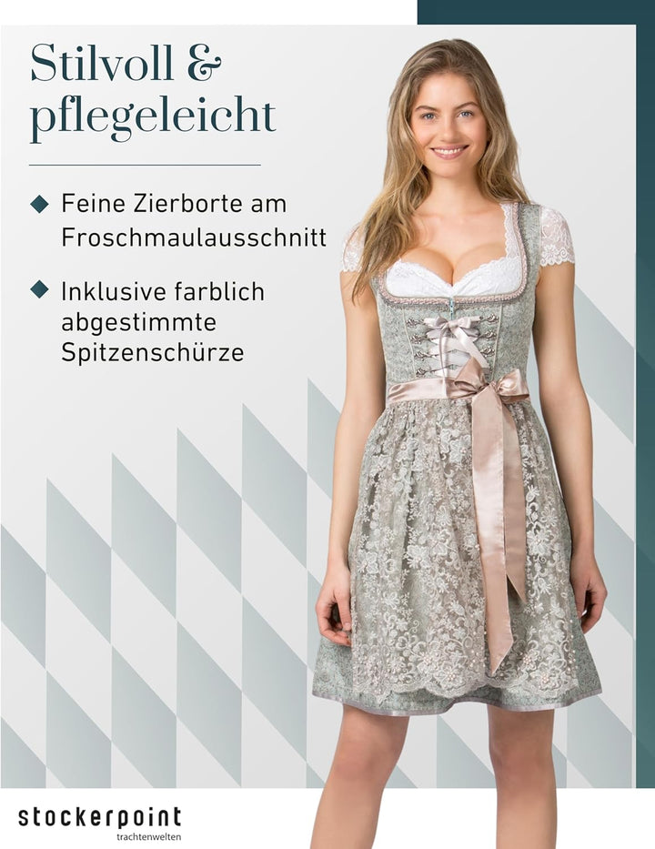 Stockerpoint - Dirndl Shila (55cm) 32 Mint, 32 Mint