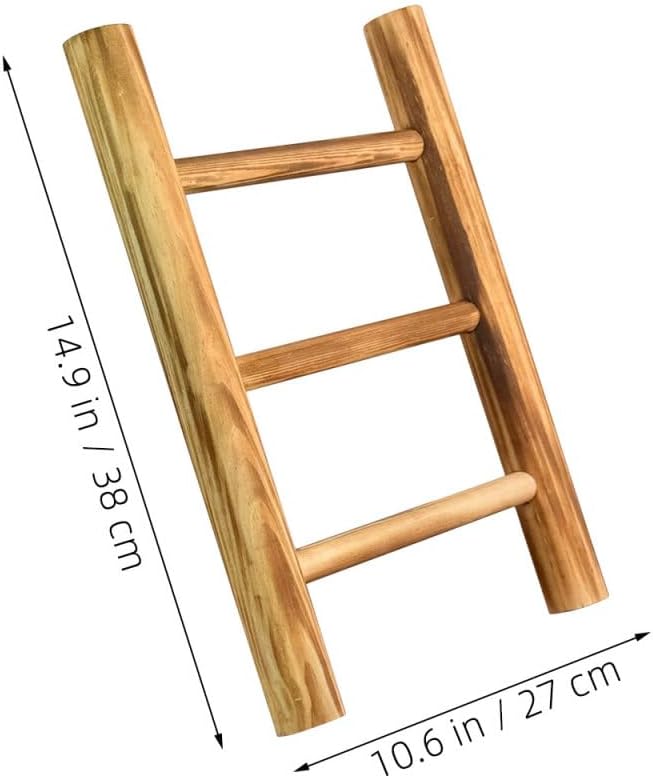 Zerodeko Rustikale Handtuchleiter Dekorative Kleiner Leiter im Landhausstil als Handtuchhalter und A