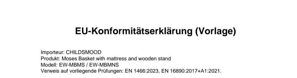 Holzgestell, Schaukelgestell Wiege Standfuss aus massiv Holz weiss für Moseskorb