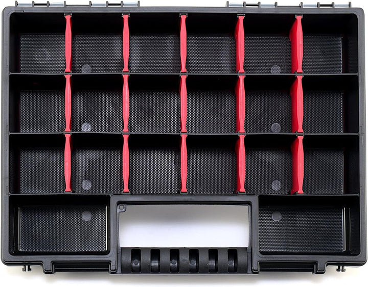 10x Sortimentskasten NORS14 Sortierbox Set Sortierkasten Kleinteilemagazin Mit Trennstegen Mit komfo