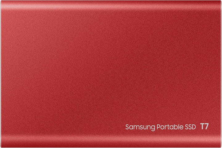 Samsung Portable SSD T7, 500 GB, USB 3.2 Gen.2, 1.050 MB/s Lesen, 1.000 MB/s Schreiben, Externe SSD