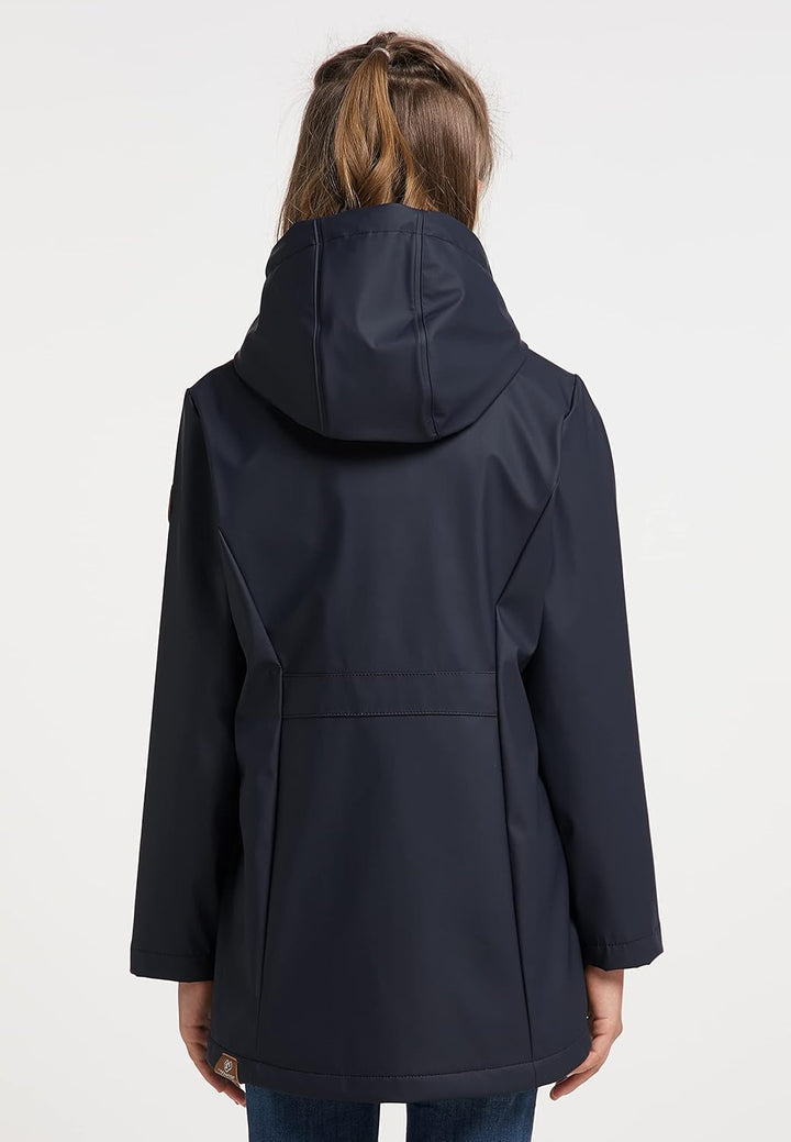 Ragwear Marjanka Mädchen Jacke Regenjacke Übergangsjacke Kinder Regenmantel Mantel Coat 128 Navy, 12