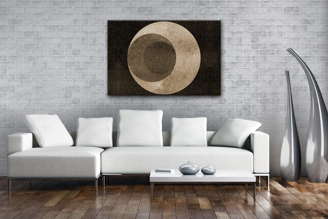 deyoli ausgefallene Kugel mit einem Loch Format: 80x60 Effekt: Sepia als Leinwandbild, Motiv fertig