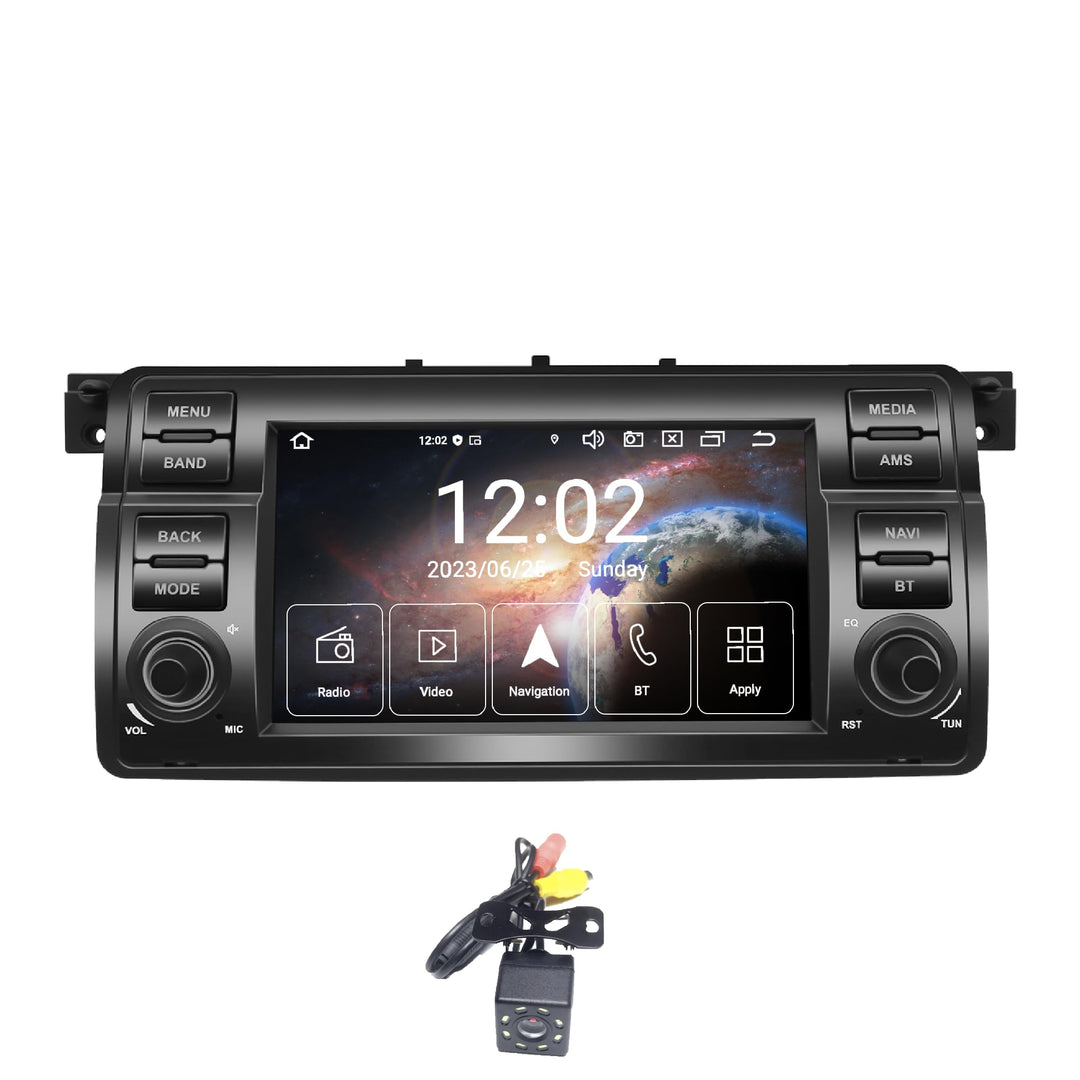 Amaseaudio Android 11 Autoradio, Drahtloses Carplay Android Auto, DSP+, Eingebauter DVD-Player, 1Din