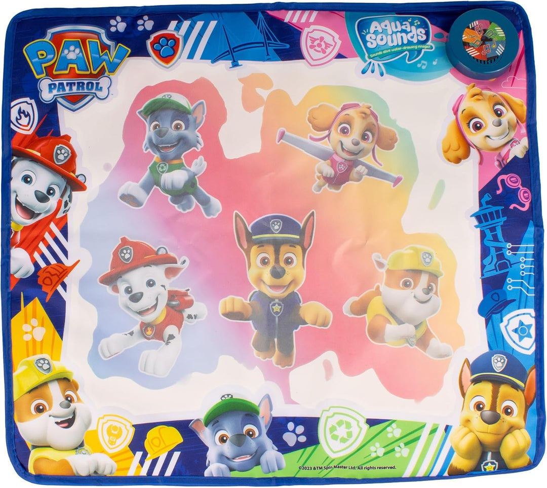 PAW PATROL Aqua Sounds Magische Matte Wasserzeichnung, Charakter &amp; Szene enthüllen, Macht Geräusche,