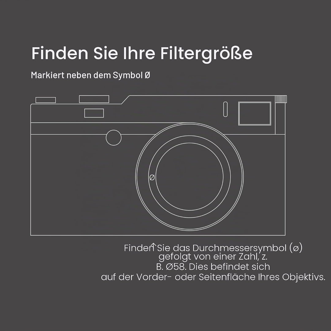 Urth 46 mm Variabler Graufilter ND2-400 (1-8.6 Stop) ND Filter 46mm, 46mm