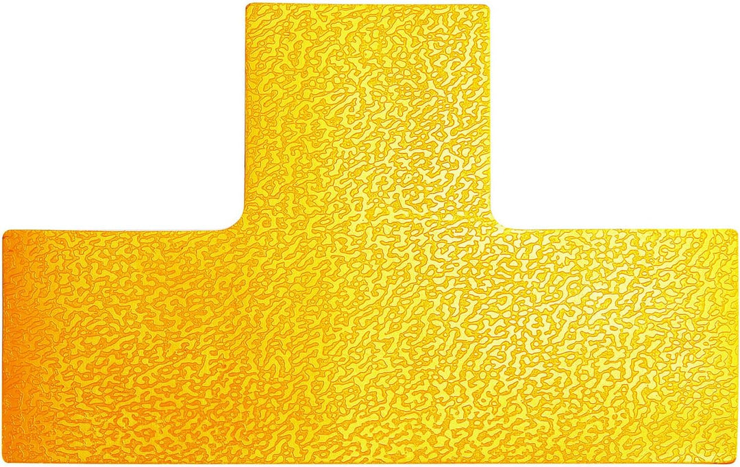 Durable Stellplatzmarkierung in T Form, selbstklebend und abriebfest, RAL 1003 Signalgelb , 170004 T
